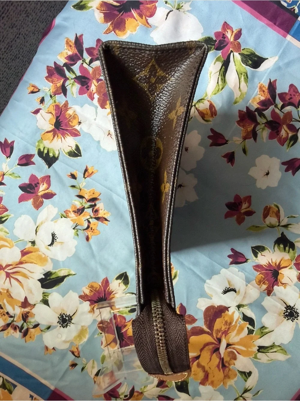 Louis Vuitton Monogram Canvas Cosmetic Pouch Brown & Gold